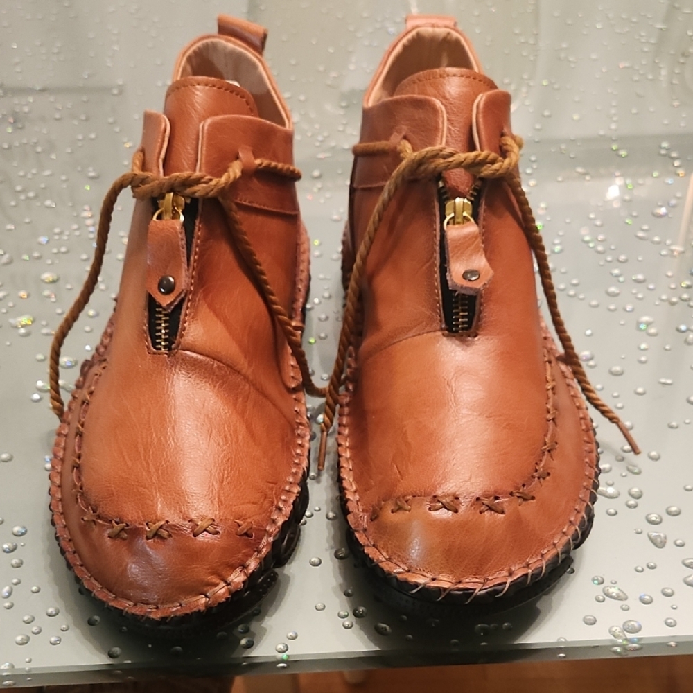 Men's Brownish, Saddle Leather Casual Shoes
